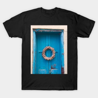 Blue Door and Wreath T-Shirt